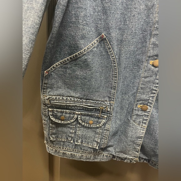 Lauren Jeans Company Button Front Denim Jacket Size 2X - Picture 4 of 9